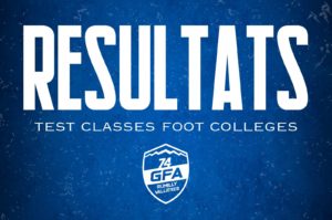 Saison 2025/26 – Les résultats des tests classes foot collèges